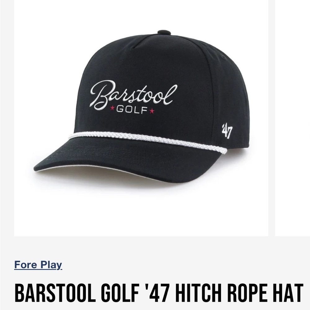 Barstool Golf Rope Hat *NWOT*